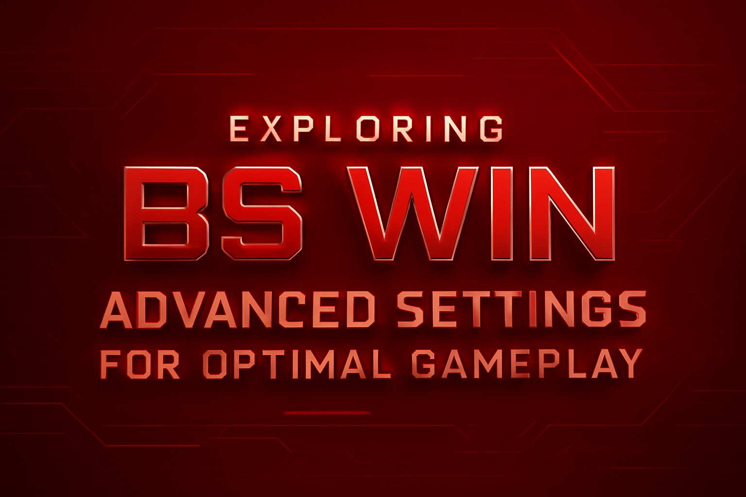 Informational scene depicting BS Win Application Guidelines.