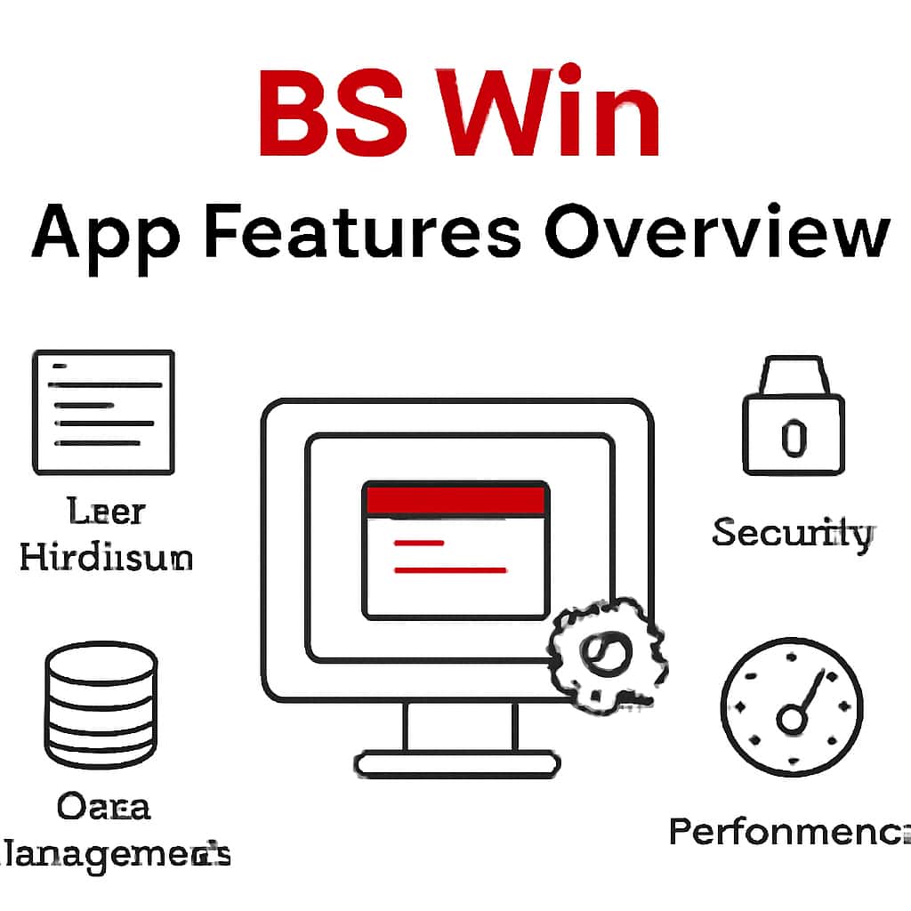 Illustration depicting key features of BS Win.