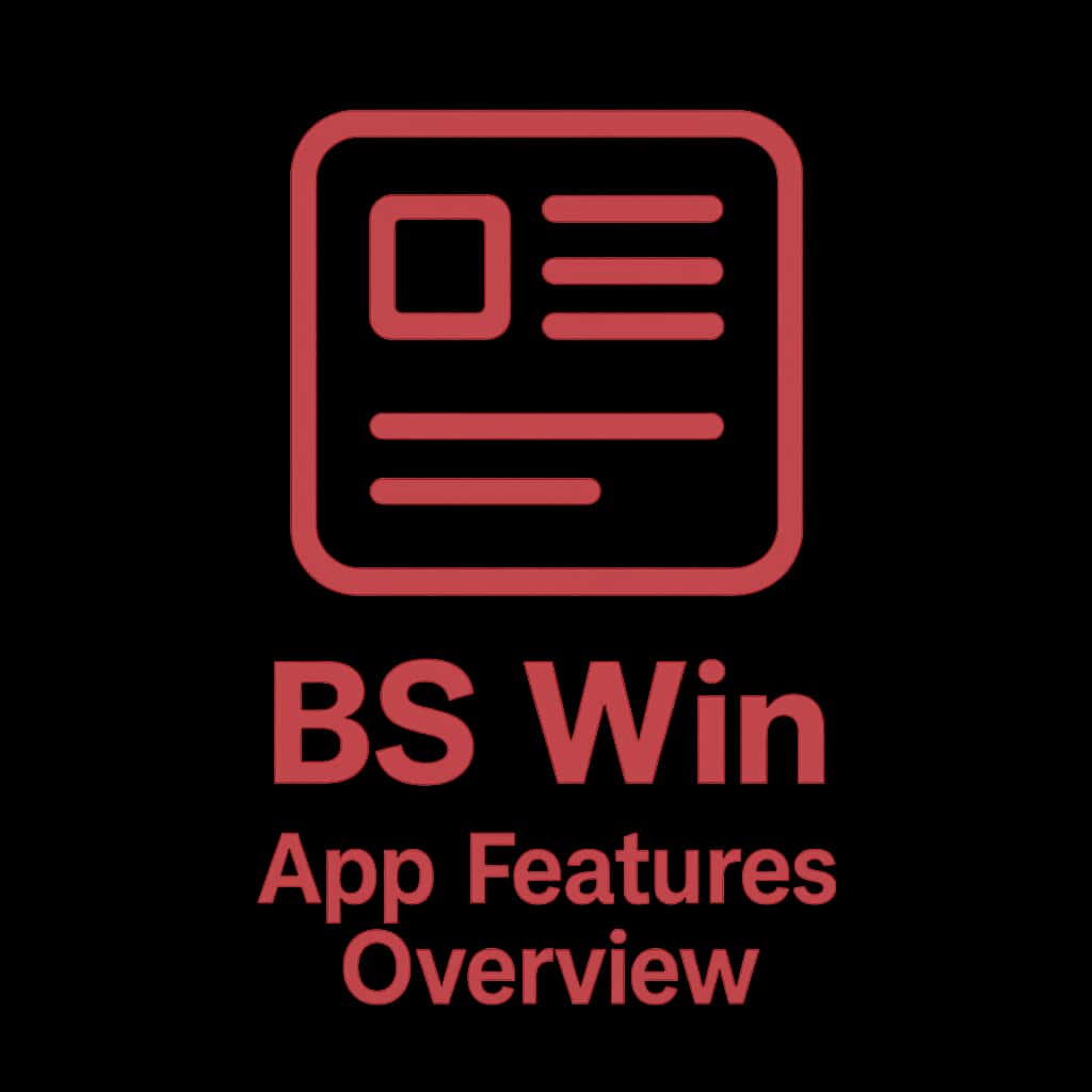 Icon representing BS Win App Features Overview.