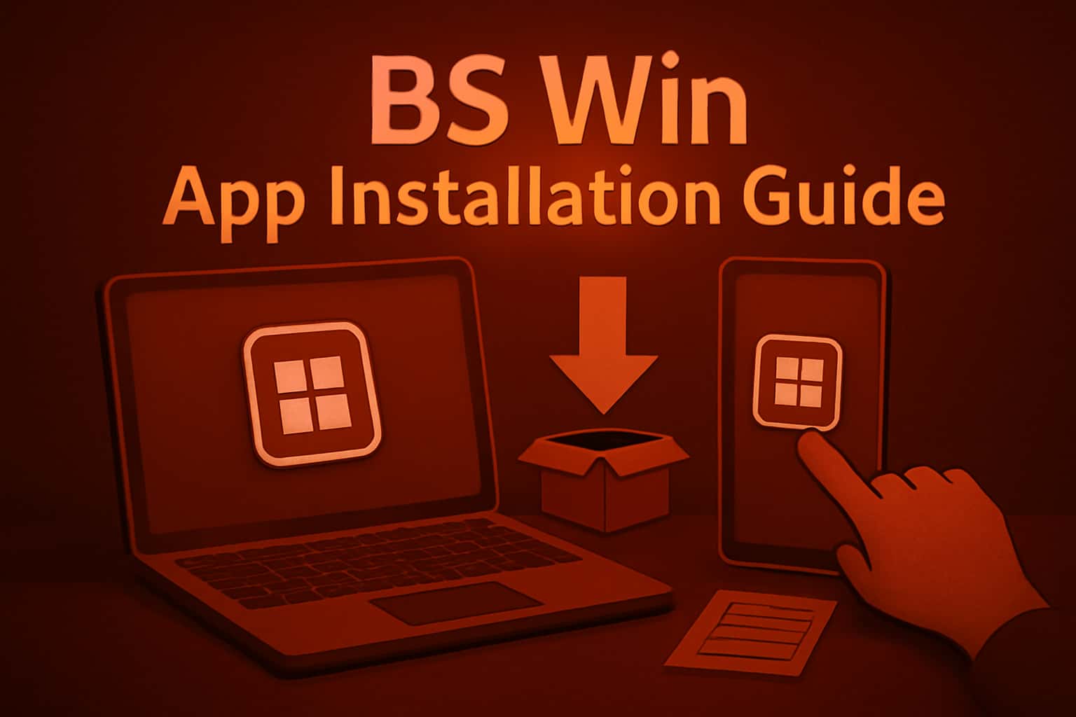 A visual representation of the BS Win App Installation Guide.