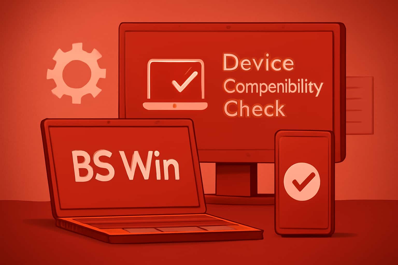 Image depicting the BS Win Device Compatibility Check process.