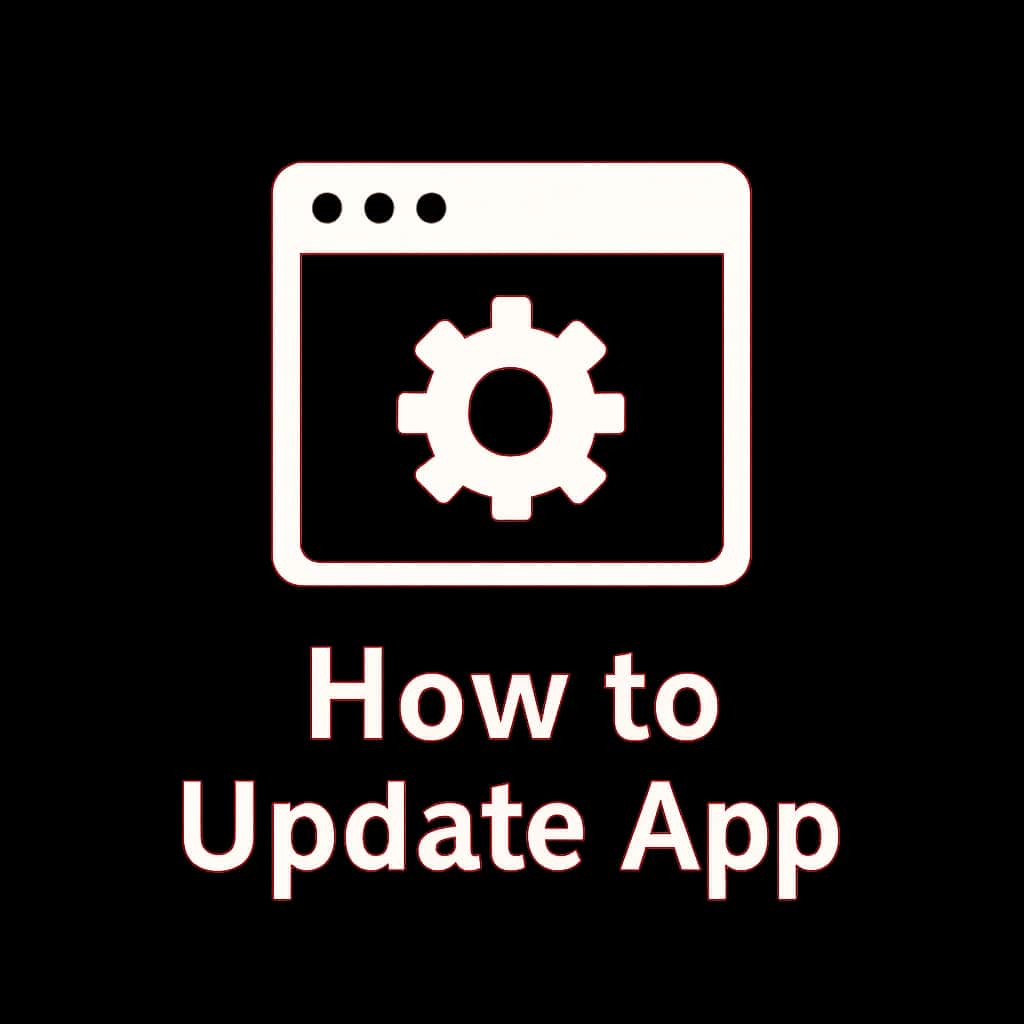 A professional badge for BS Win app update guidance.