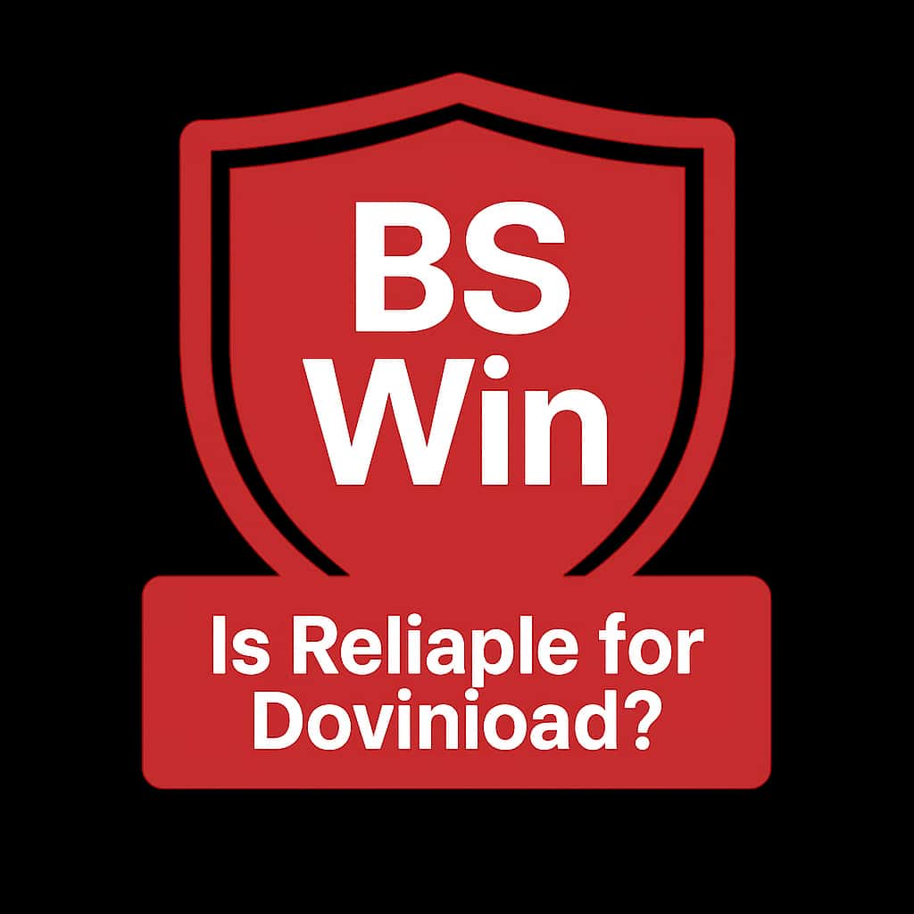 Badge representing the reliability of BS Win download.
