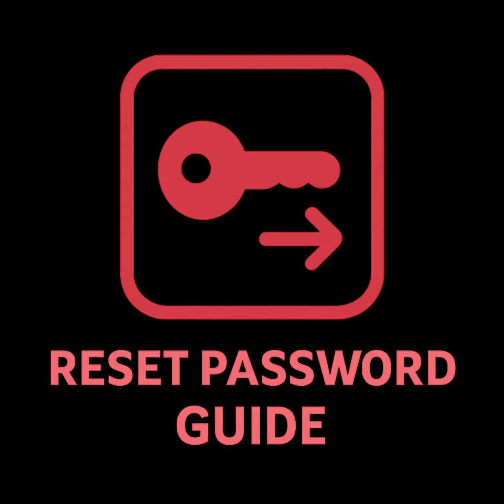 Icon design representing the Reset BS Win Password Guide.